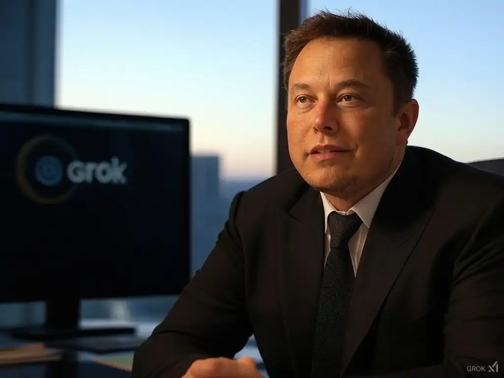 Elon Musk'ın hedefi Grok ile yapay zekada 1 numara olmak © Grok